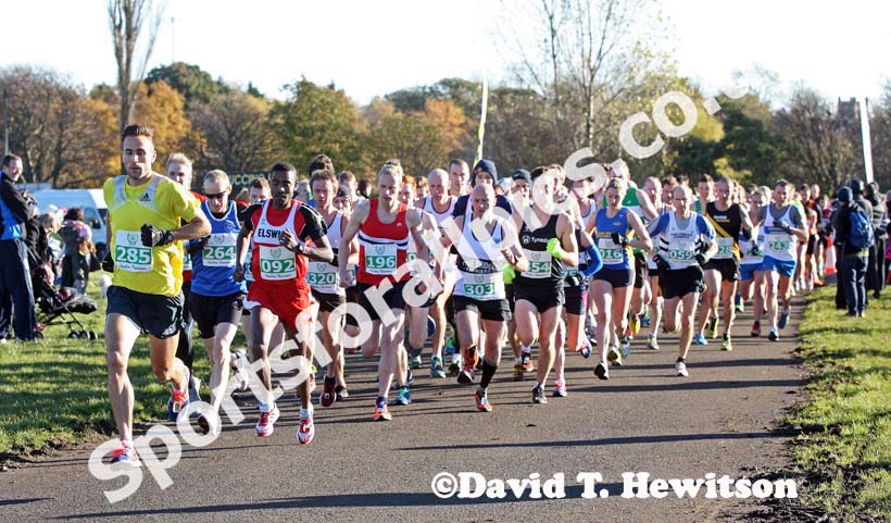 Start of the Heaton Memorial Road Race, Newcastle Town Moor. Photo: David T. Hewitson/Sports for All Pics